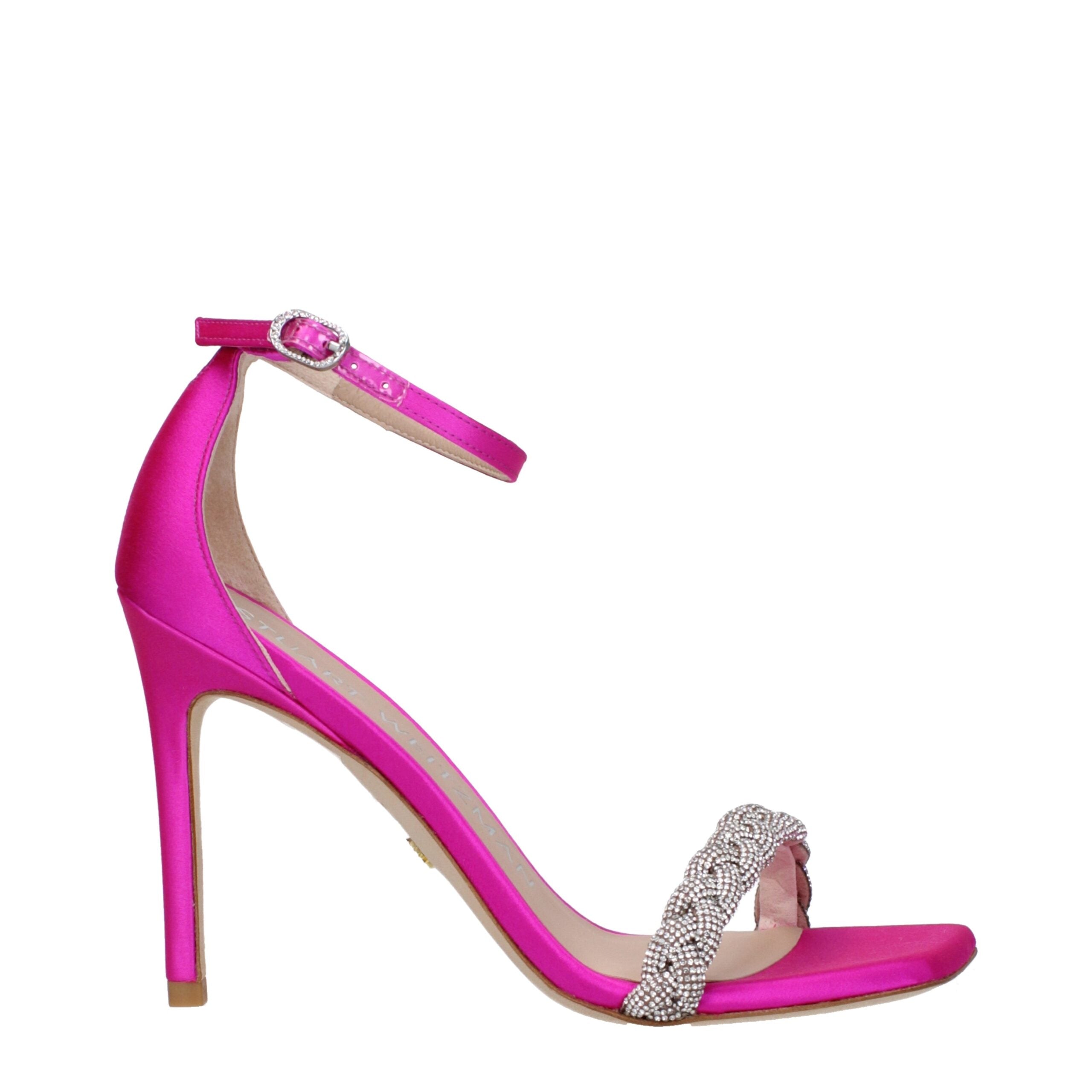 Stuart Weitzman Pink Satin Sandal